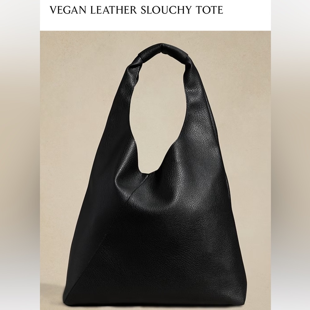 NWT Vegan slouchy leather tote